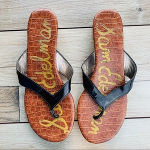 Sam Edelman | Sandals Black Leather Strap | 8.5
